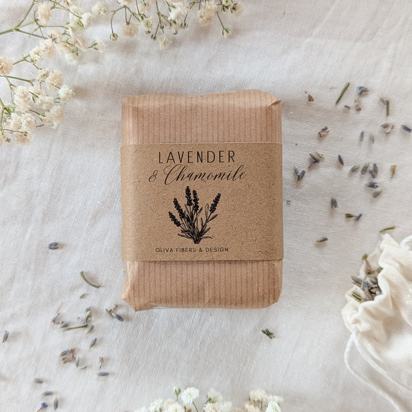 "Lavender & Chamomile" - Duftlys og vokssmelt