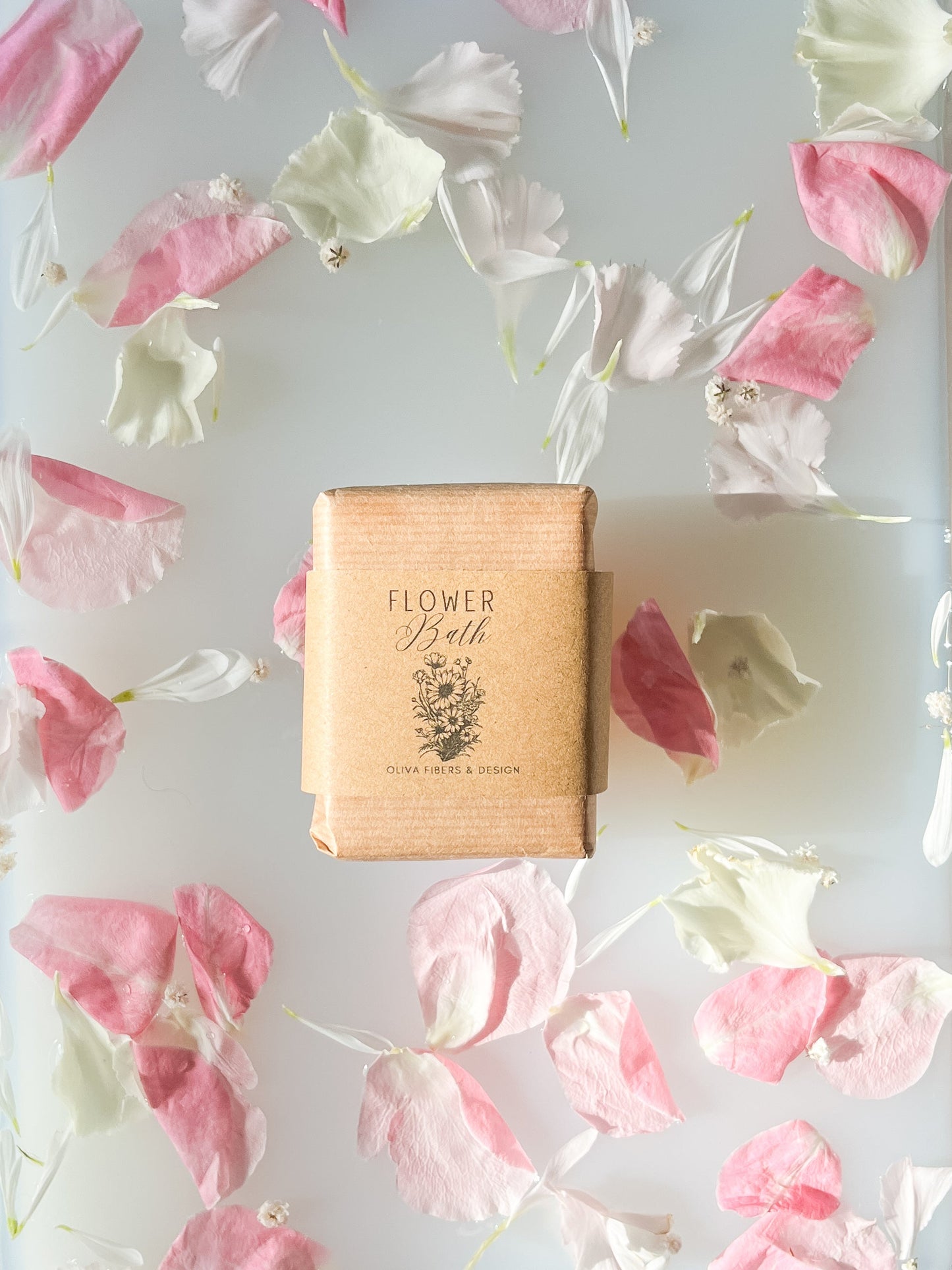 "Flower Bath" - Duftlys og vokssmelt - Oliva Fibers & Design