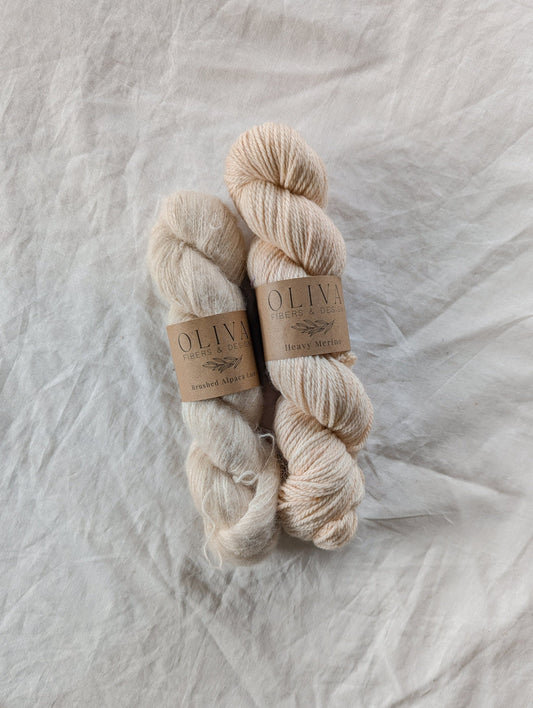 Marzipan - Håndfarget garn - Oliva Fibers & Design