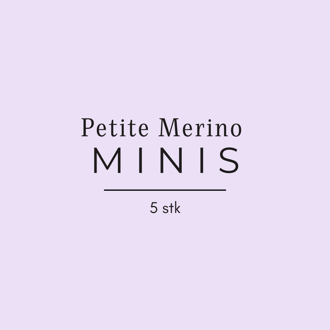 Petite Merino Minis (5 stk) - Håndfarget garn