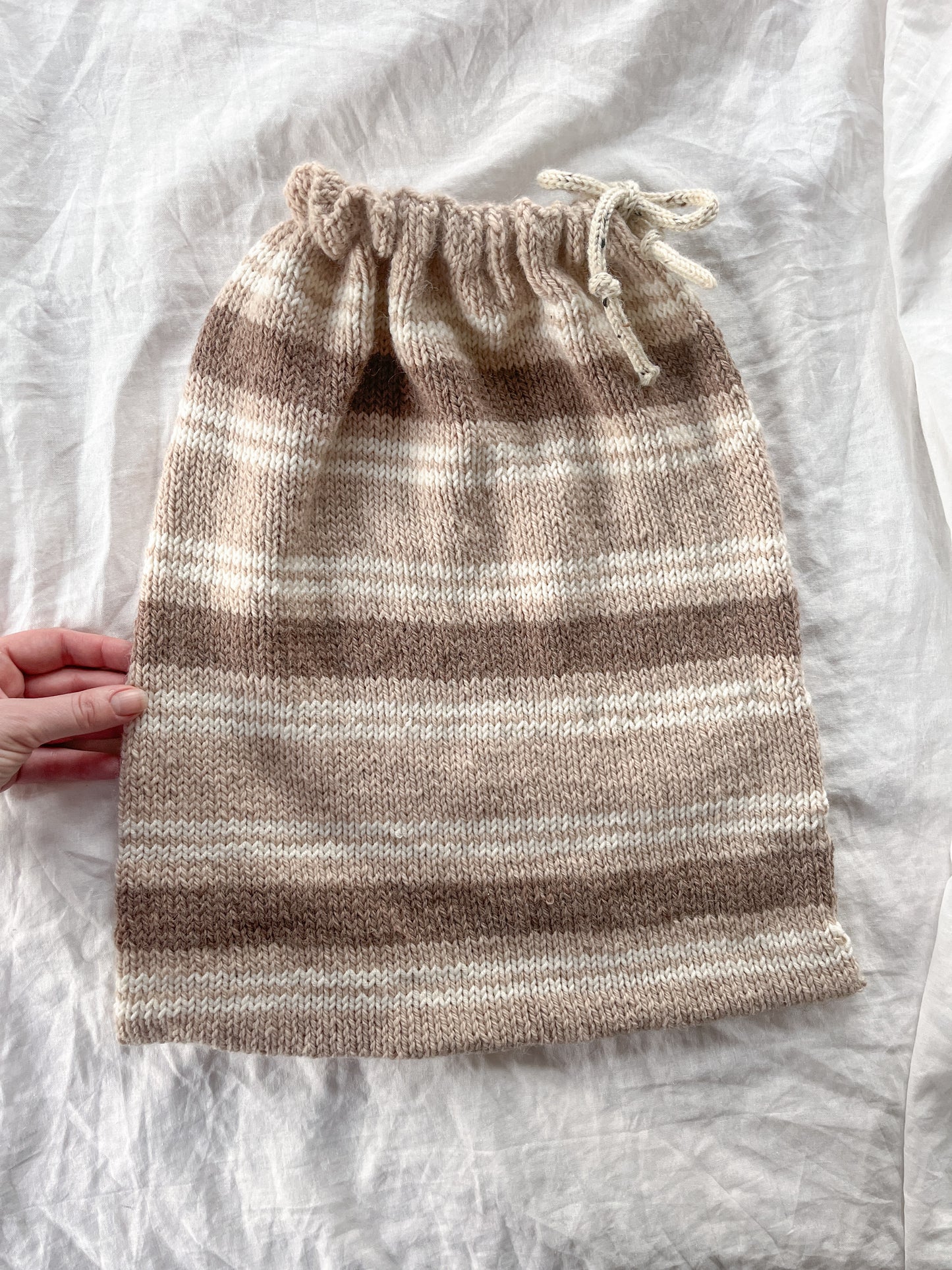 Basic Knit Bag - Gratis strikkeoppskrift