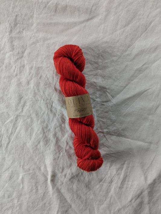 Chili Red (Utgående) - Håndfarget garn