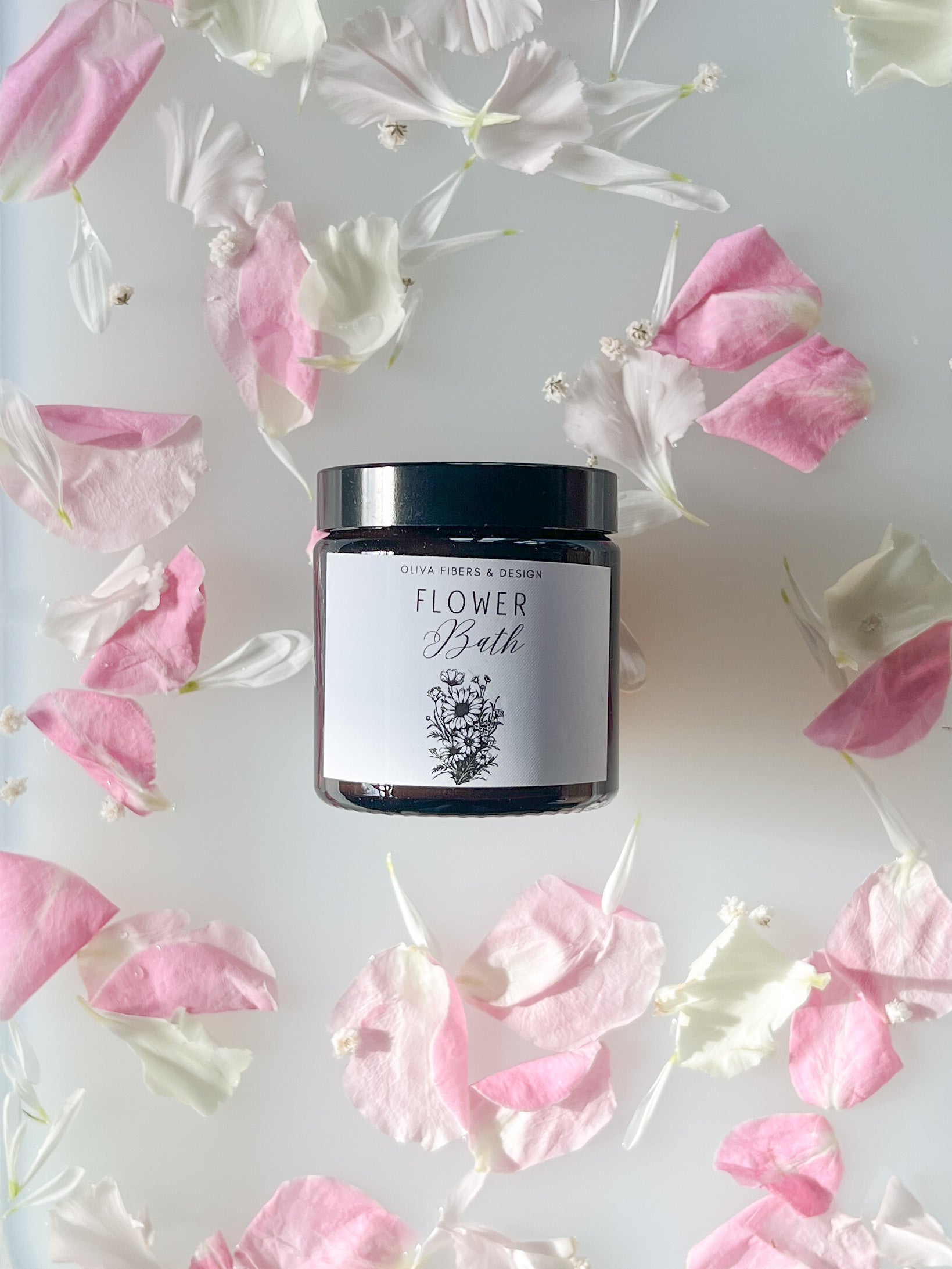 "Flower Bath" - Duftlys og vokssmelt - Oliva Fibers & Design