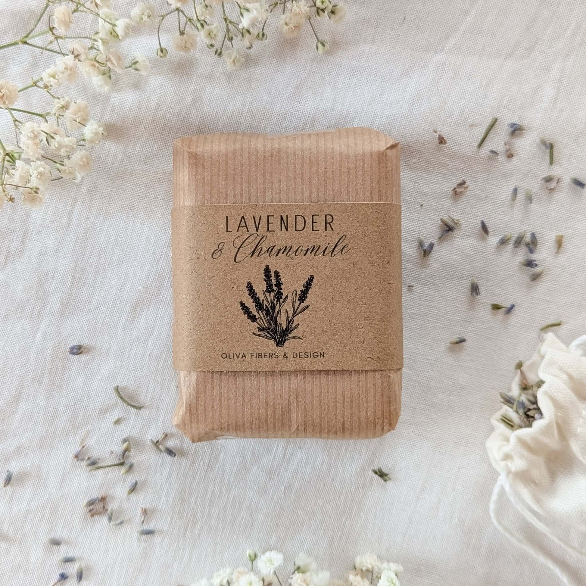 "Lavender & Chamomile" - Duftlys og vokssmelt - Oliva Fibers & Design