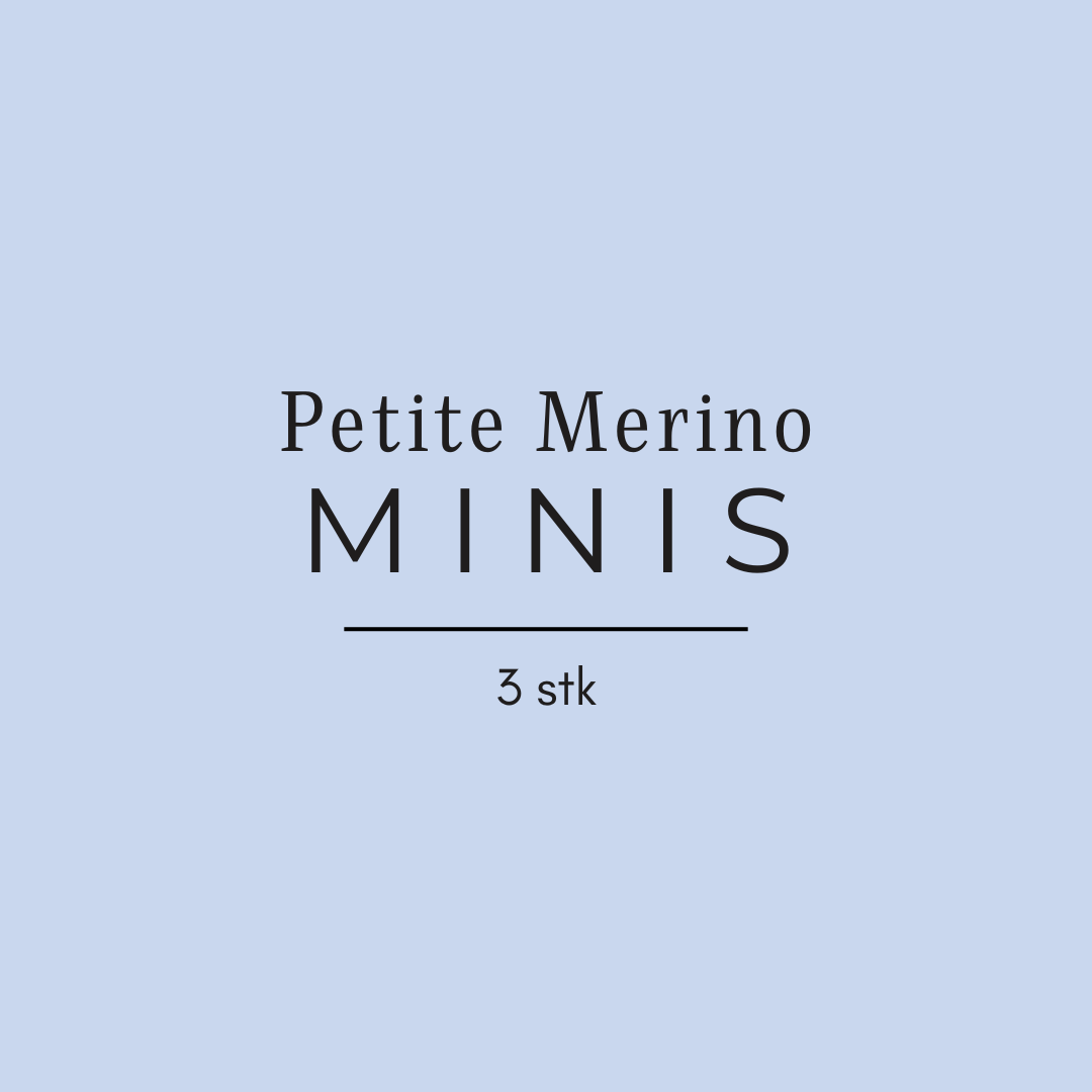 Petite Merino Minis (3 stk) - Håndfarget garn - Oliva Fibers & Design