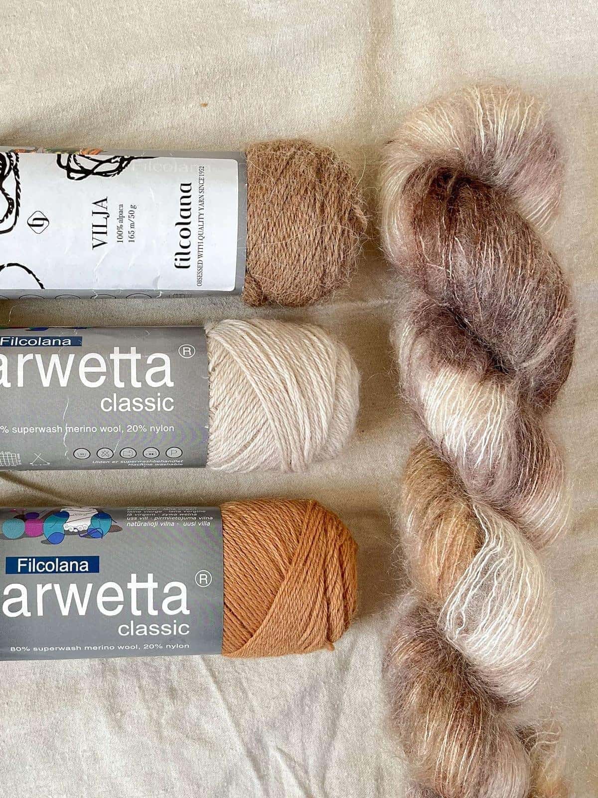 Tiramisu - Håndfarget garn | Oliva Fibers & Design